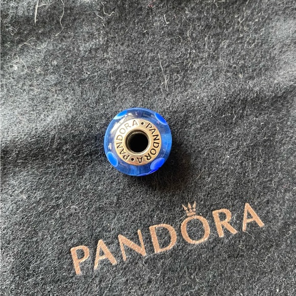 Pandora blue flower murano charm - Picture 3 of 4